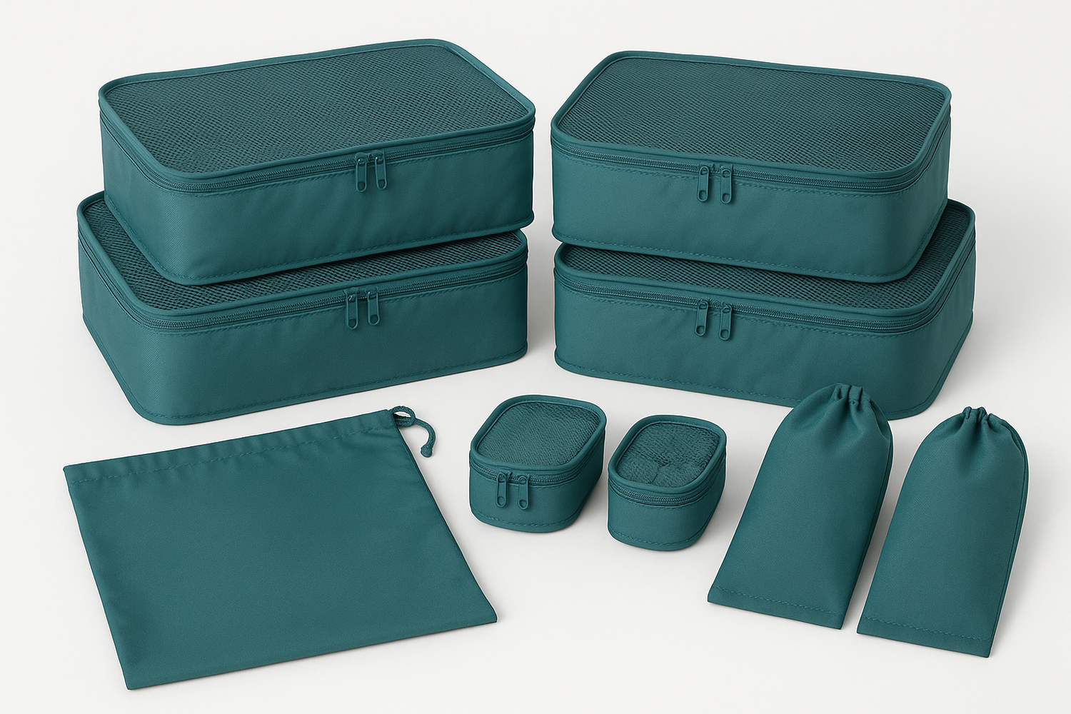 aus poliyster die in koffer kommen organizer set