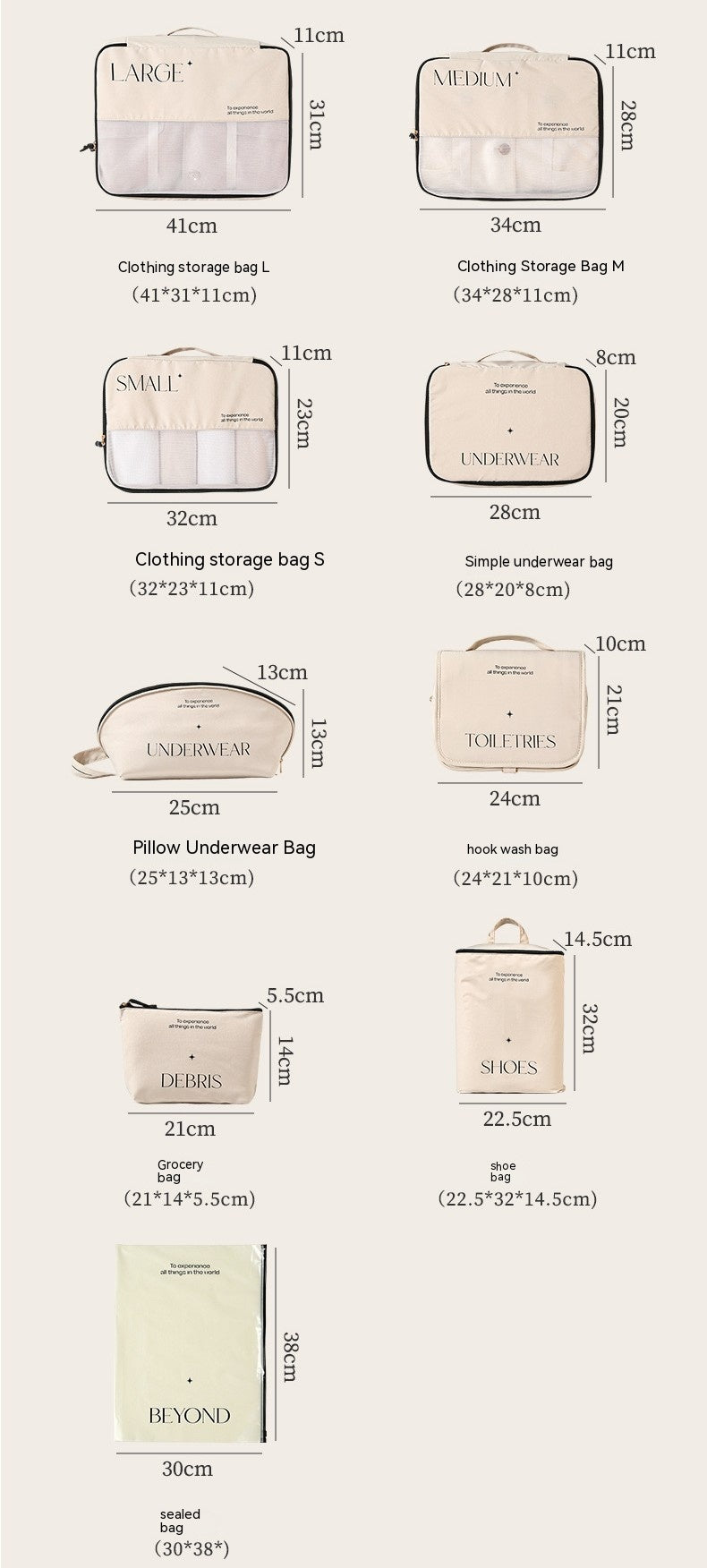 Travel Organizer Set